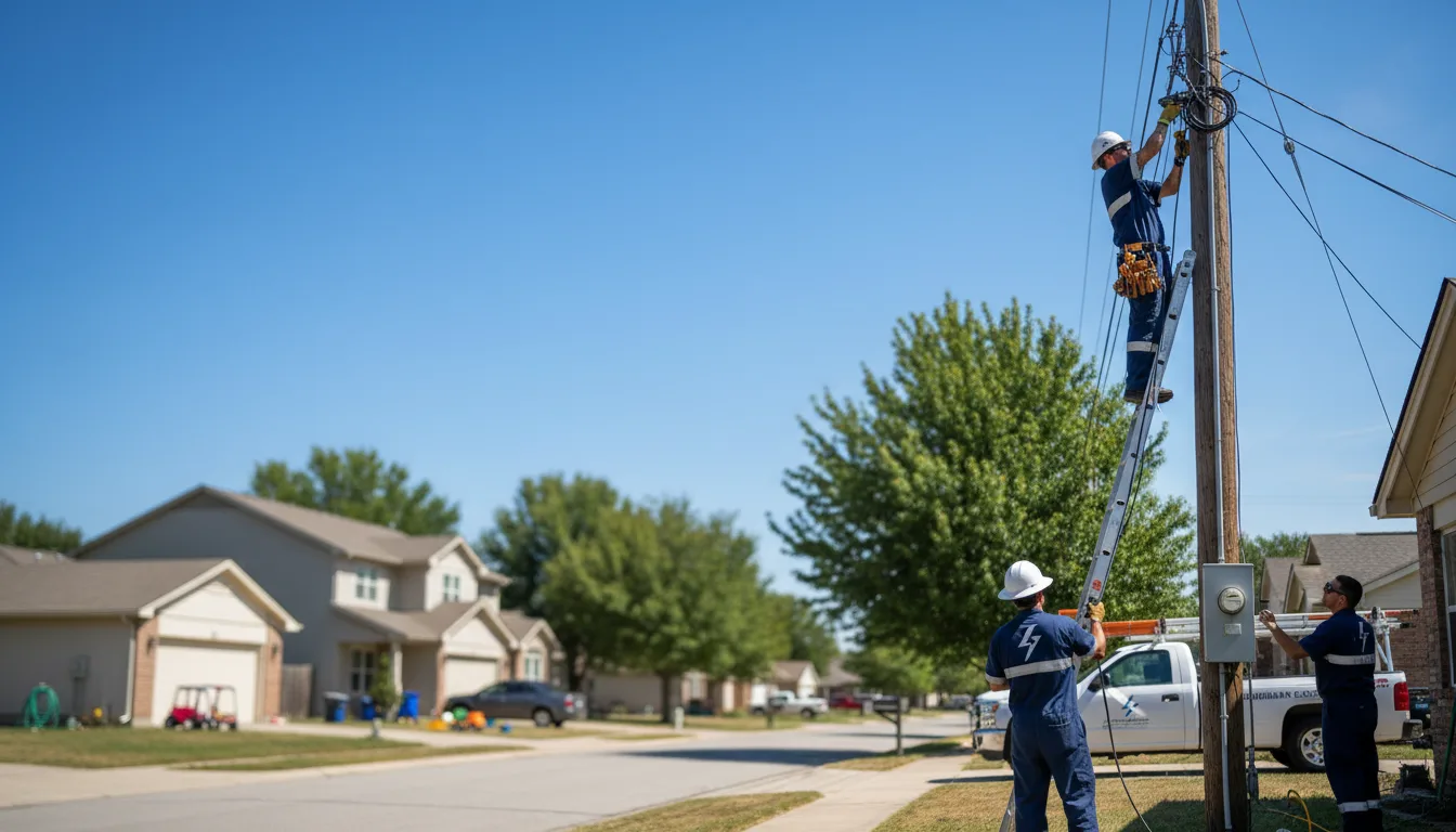 Residential electrician providing installation services in Mohave Valley, AZ